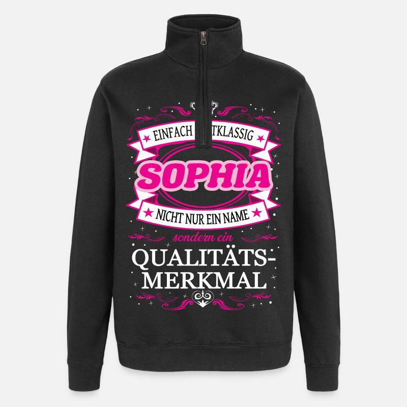 Quality feature Sophia simply first-class - Quarter-Zip Sweatshirt - black