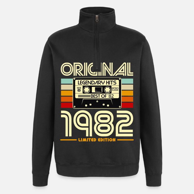 Cassette 1982 Édition Limité - Sweat à zip 1/4 - noir