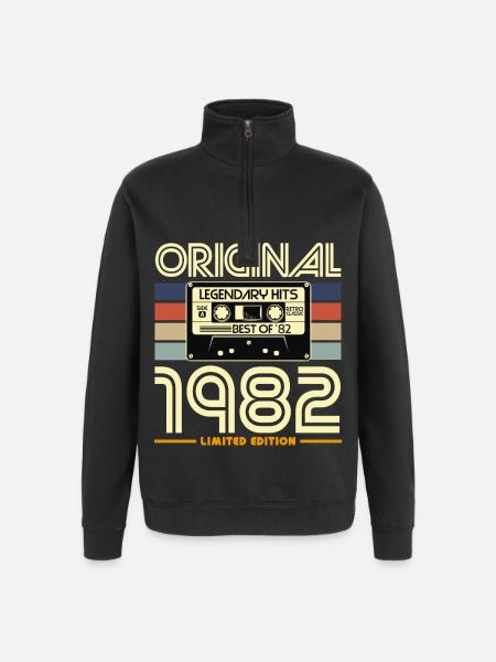 Original 1982 Limited Edition - Quarter-Zip Sweatshirt - black