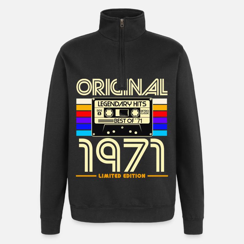 Cassettes 1971 Édition Limitée - Sweat à zip 1/4 - noir