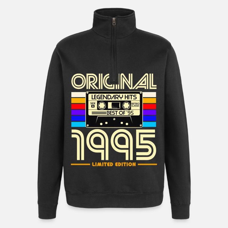 Original 1995 Cassette Limité - Sweat à zip 1/4 - noir