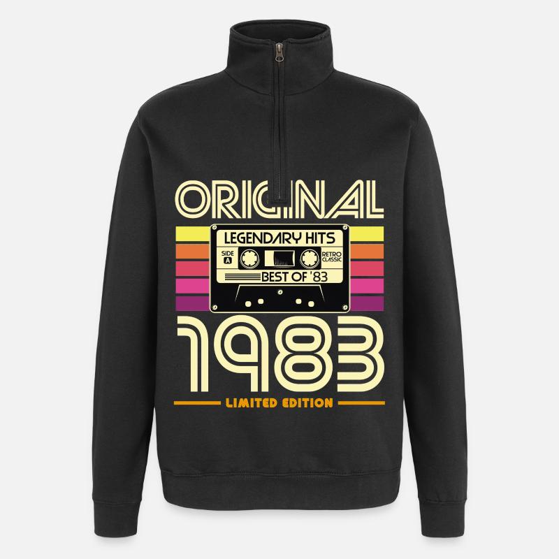 Original 1983 Edition Limitée - Sweat à zip 1/4 - noir