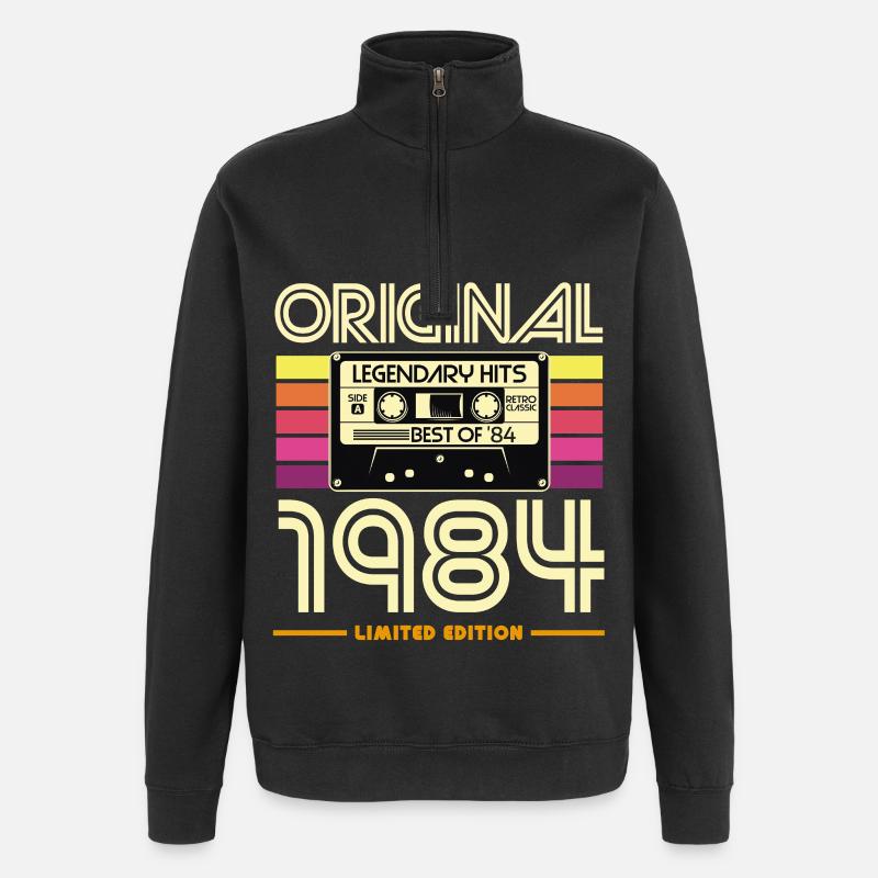 Original 1994 Cassette Retro - Sweat à zip 1/4 - noir