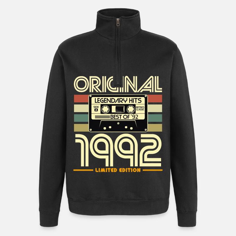 Original 1992 Cassette Limited - Sweat à zip 1/4 - noir