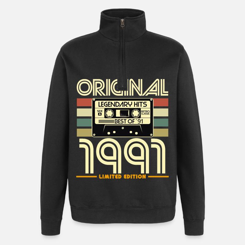 Original 1991 Limited Edition Retro - Quarter-Zip Sweatshirt - black