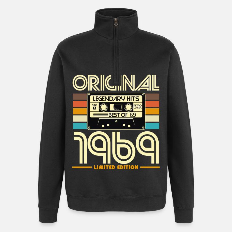 Original 1969 édition limitée - Sweat à zip 1/4 - noir
