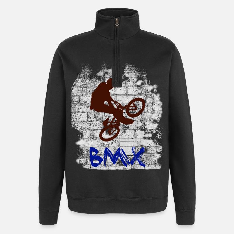 BMX 2 - Sweat à zip 1/4 - noir
