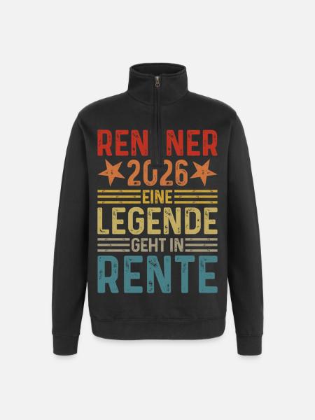 Pensioners 2026 - A legend retires - Quarter-Zip Sweatshirt - black
