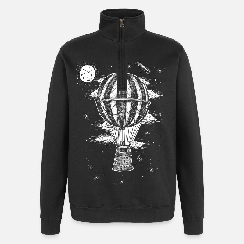 Baloon - Sweat à zip 1/4 - noir