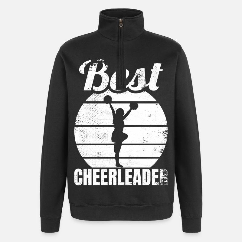Beste Cheerleaderin - Quarter-Zip-Sweatshirt - Schwarz
