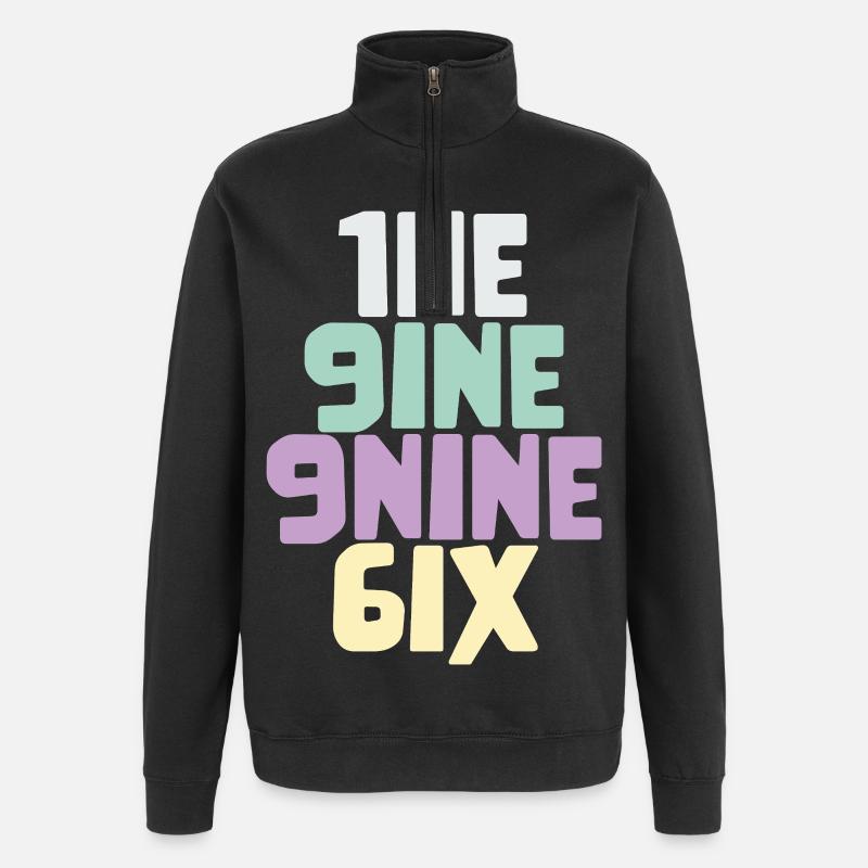 Millésime 1996 - Sweat à zip 1/4 - noir