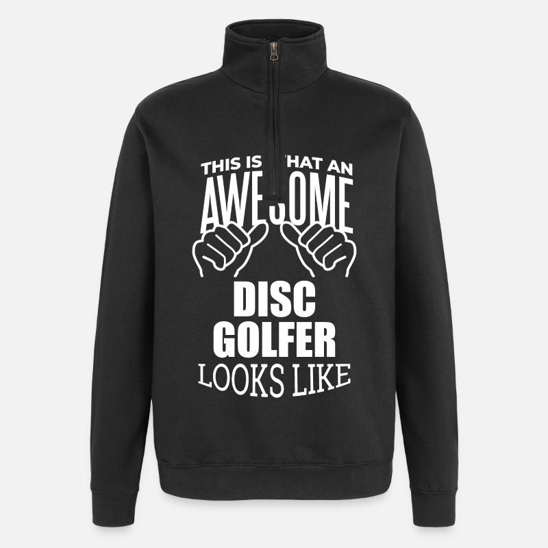 Disc Golf - Quarter-Zip Sweatshirt - black