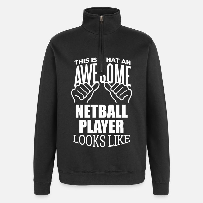 Netball - Quarter-Zip Sweatshirt - black