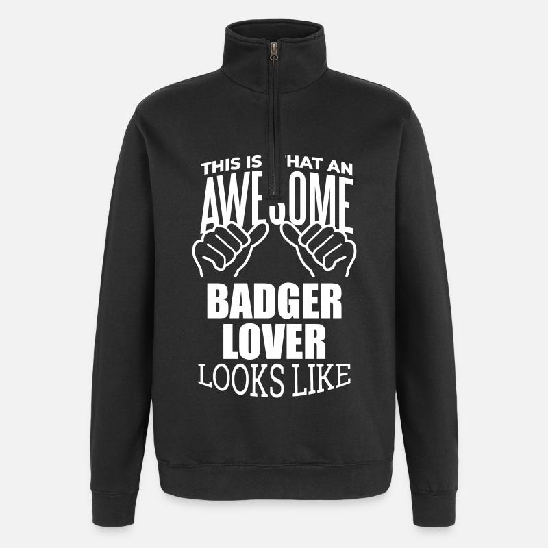 Badger - Quarter-Zip Sweatshirt - black