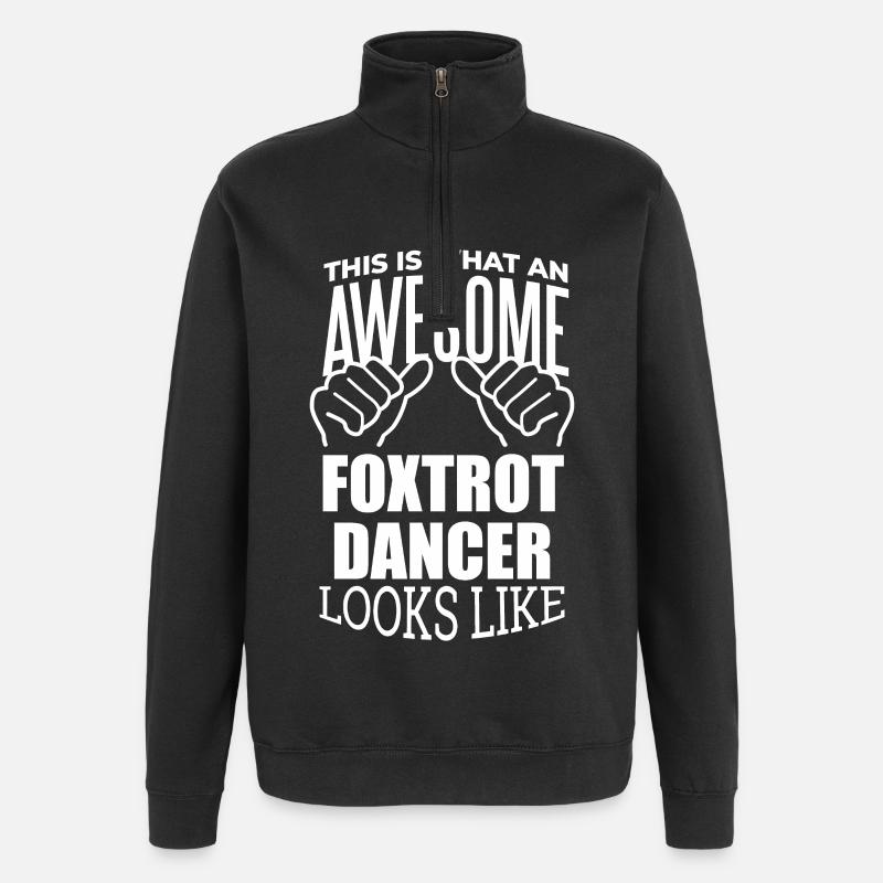 Fox-trot - Sweat à zip 1/4 - noir