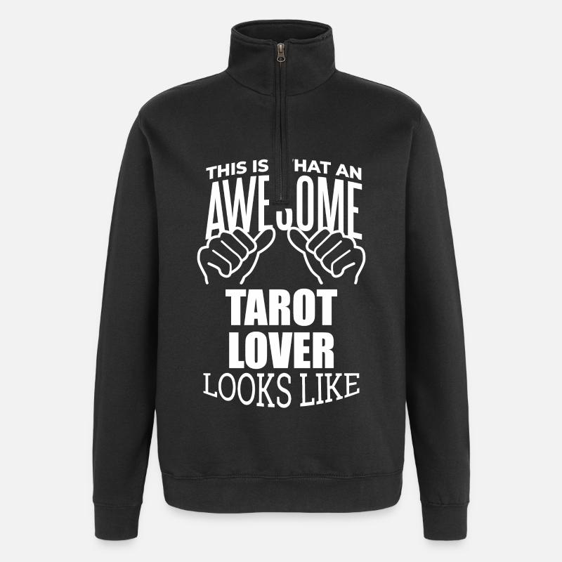 Tarot - Sweat à zip 1/4 - noir