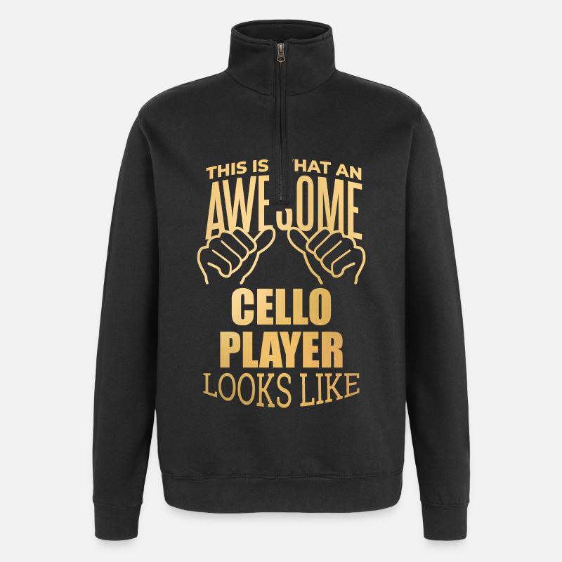 Cello - Quarter-Zip Sweatshirt - black