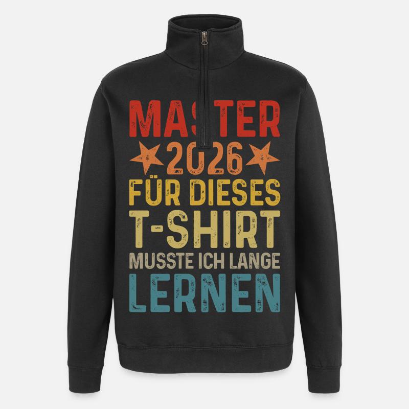 Master 2026 Abschluss T-Shirt - Quarter-Zip-Sweatshirt - Schwarz