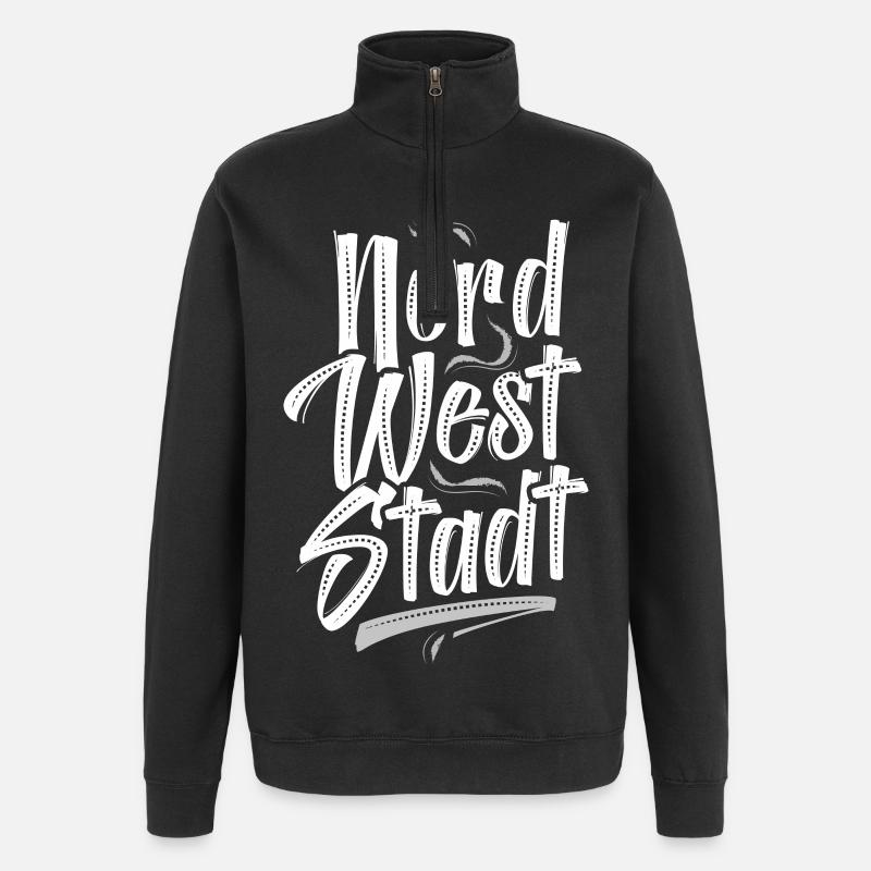 Francfort-Nordweststadt FFM - Sweat à zip 1/4 - noir