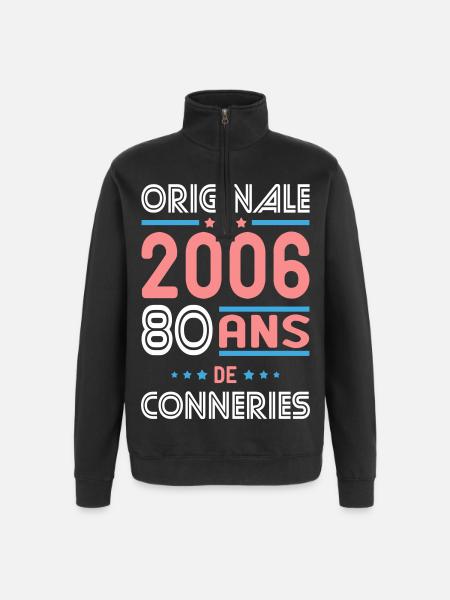 Original – 2006 – 20 Jahre - Quarter-Zip-Sweatshirt - Schwarz
