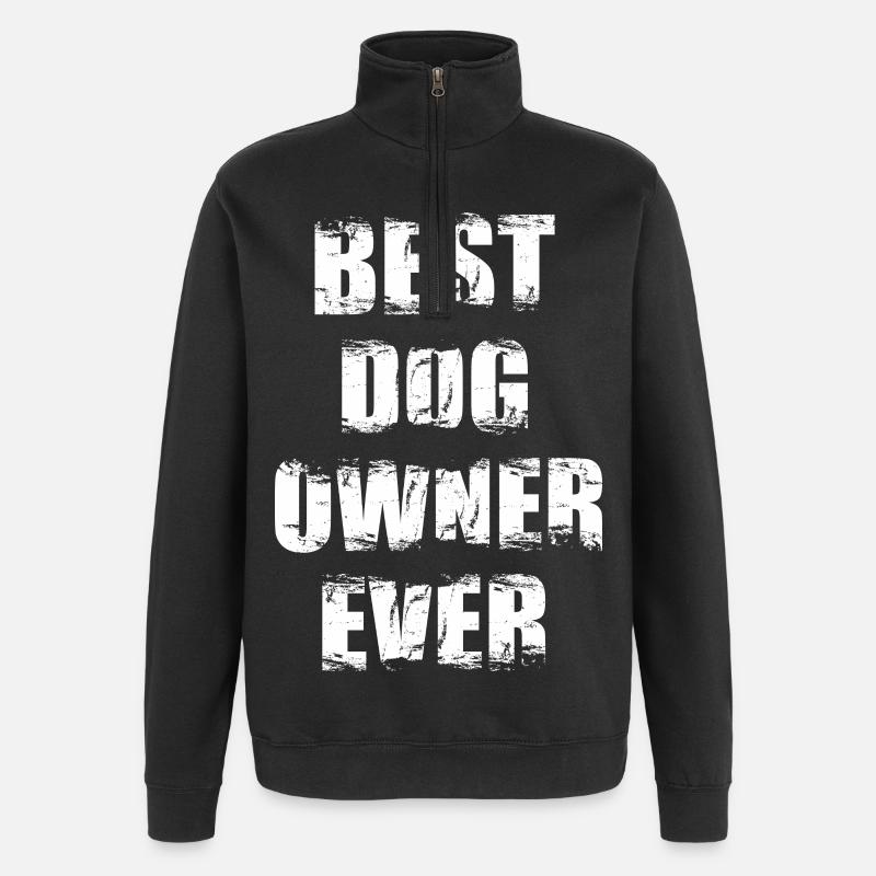 Bester Hundehalter - Quarter-Zip-Sweatshirt - Schwarz