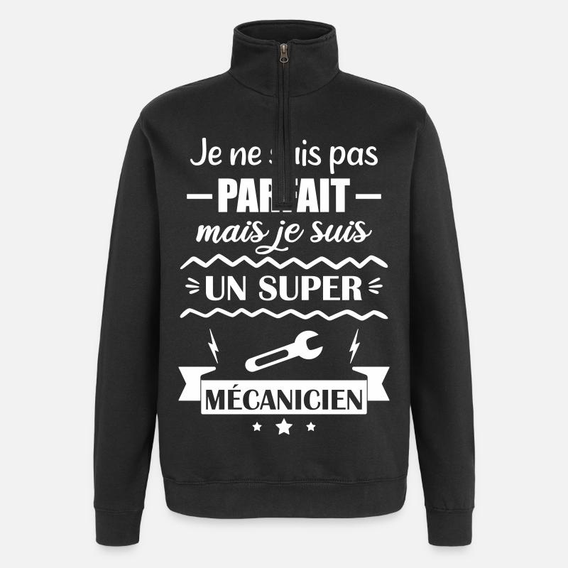 Super Mechanic Garage Tools Mechanic - Quarter-Zip Sweatshirt - black