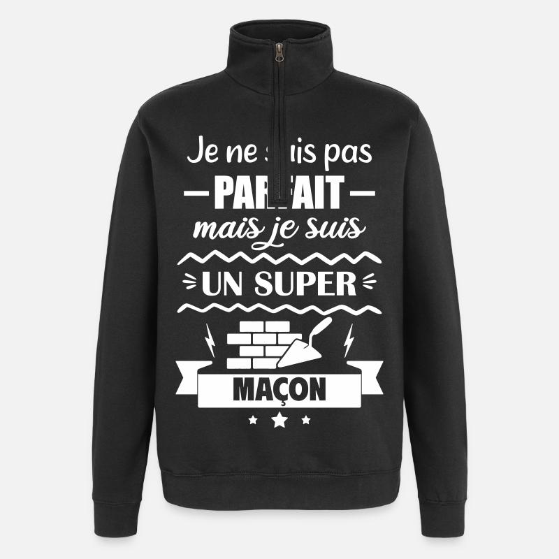 Not perfect but great mason - Quarter-Zip Sweatshirt - black