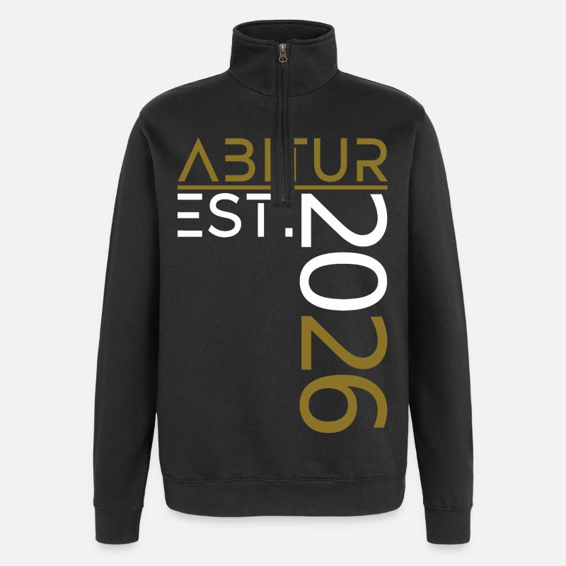 Abitur 2026 - Sweat à zip 1/4 - noir