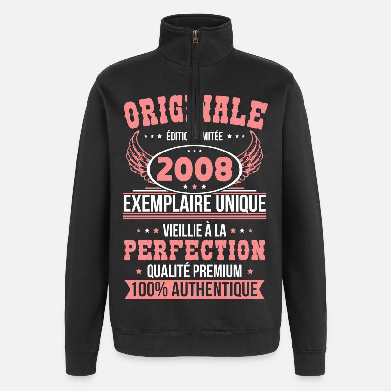 2008 – Unique example – Premium quality - Quarter-Zip Sweatshirt - black