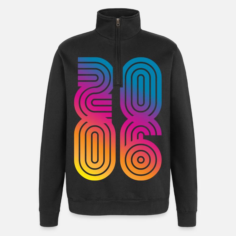 Millésime 2006 - Sweat à zip 1/4 - noir