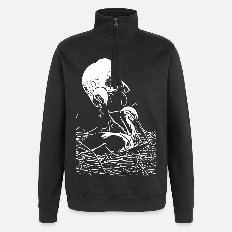 Storch - Quarter-Zip-Sweatshirt - Schwarz