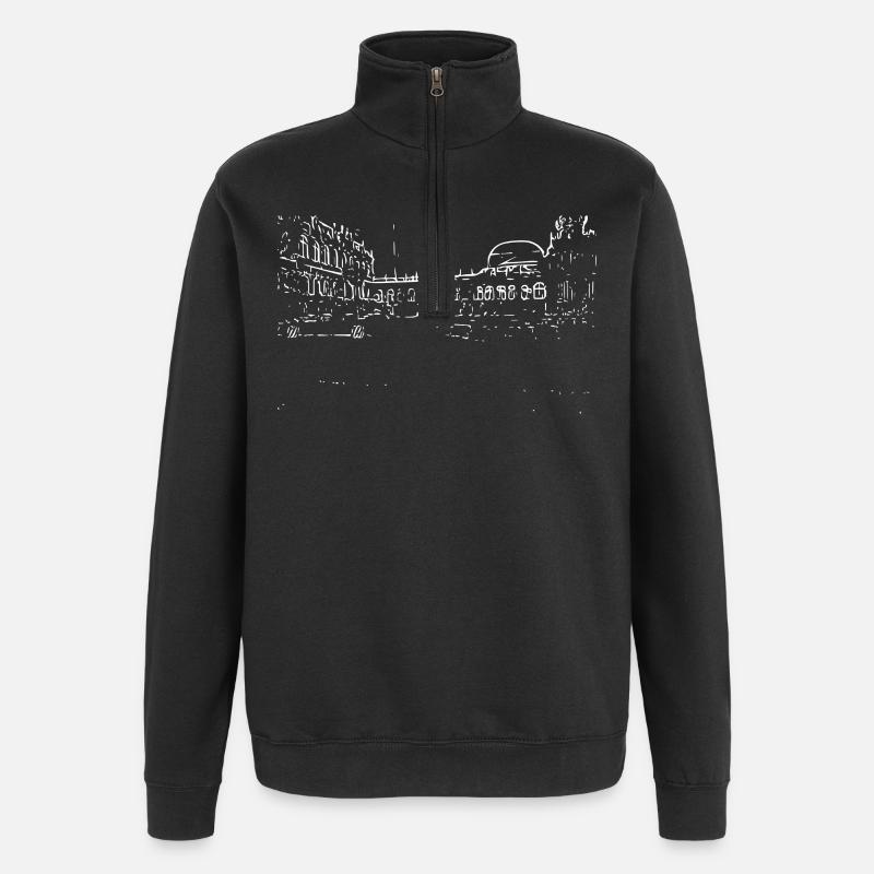 building - Quarter-Zip Sweatshirt - black