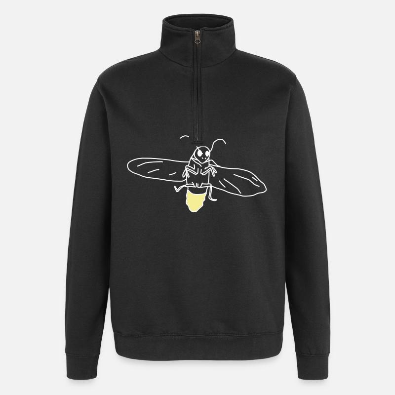 Firefly - Quarter-Zip Sweatshirt - black