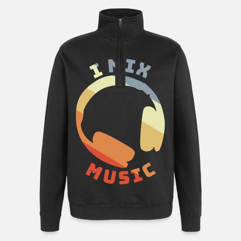 Citation DJ - Sweat à zip 1/4 - noir