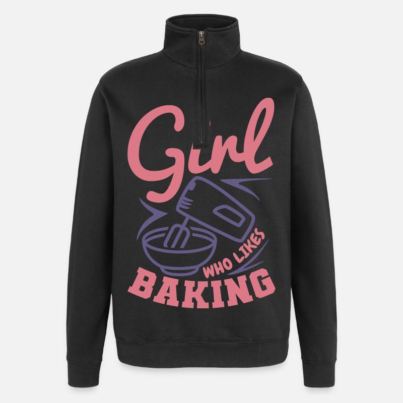 Baker - Quarter-Zip Sweatshirt - black