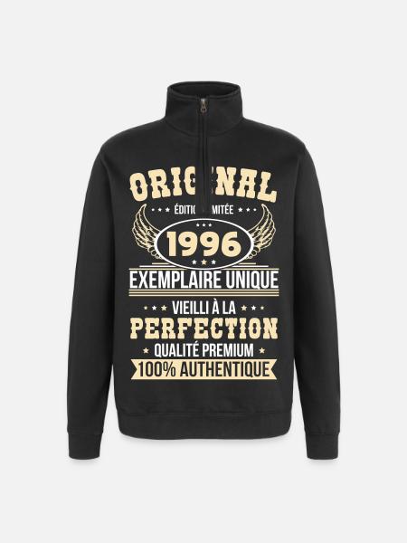 1996 – Unique example – Premium quality - Quarter-Zip Sweatshirt - black