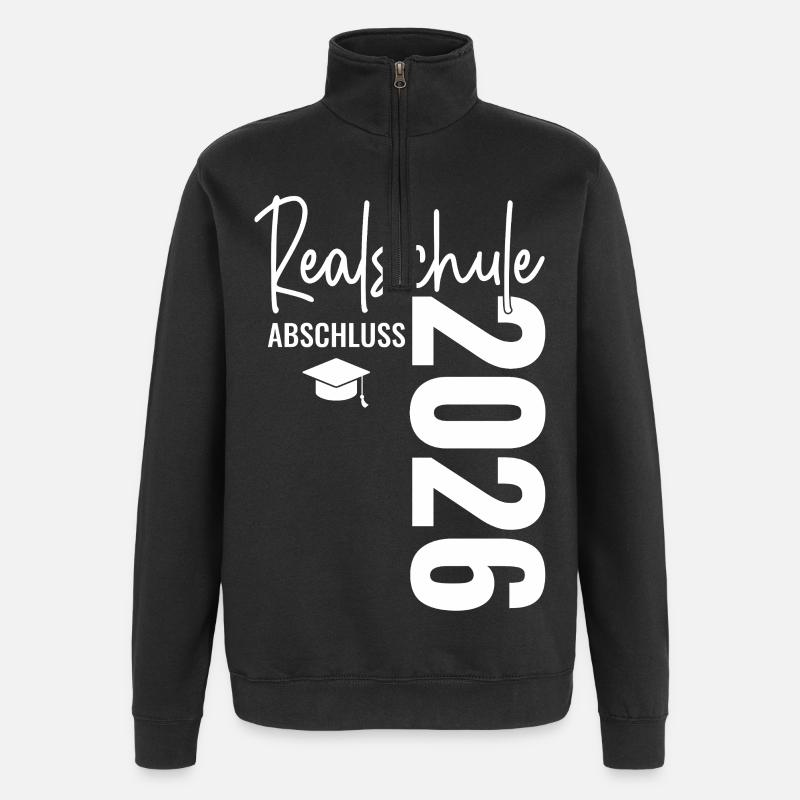 Realschule Graduation - Realschulabschluss 2026 - Quarter-Zip Sweatshirt - black