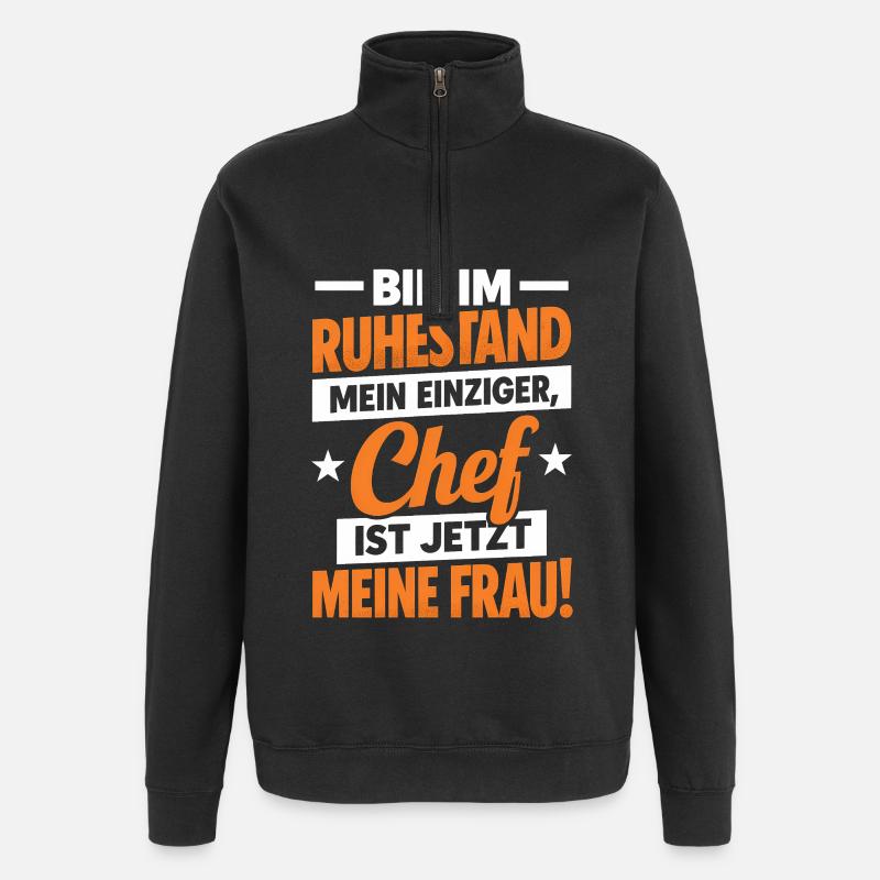 Pension Pension Retraite Retraité 2025 - Sweat à zip 1/4 - noir