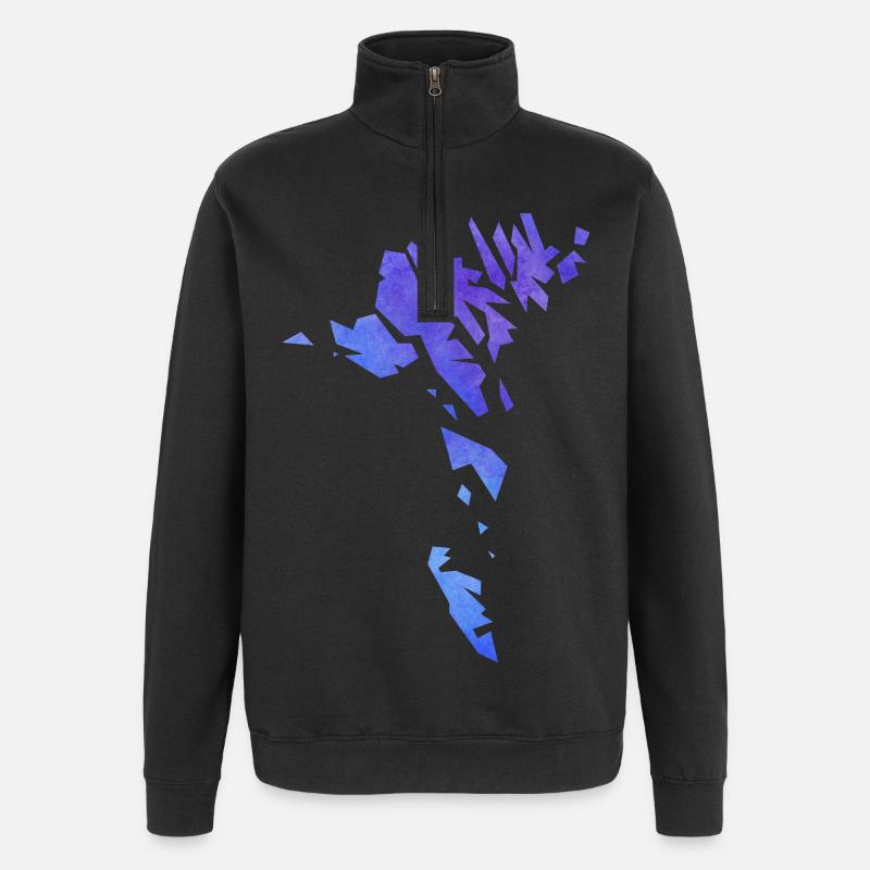 faroe - Quarter-Zip Sweatshirt - black