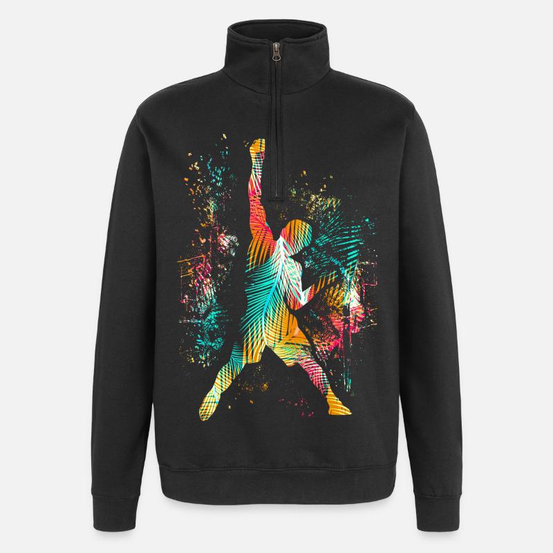 Climbing / Climbing / Freeclimbing Climbing Mountain - Quarter-Zip Sweatshirt - black