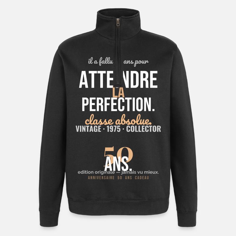 La Classe Absolue 50 - Sweat à zip 1/4 - noir