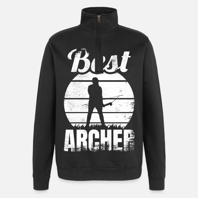 Meilleur archer - Sweat à zip 1/4 - noir