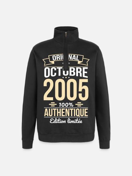 20th Anniversary - Original - October 2005 - Quarter-Zip Sweatshirt - black