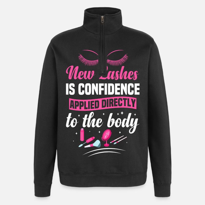 Technicien en cils cosmétologue - Sweat à zip 1/4 - noir