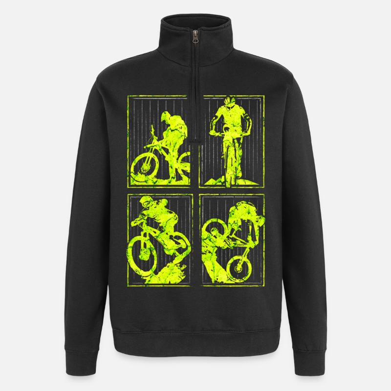 VTT | VTT | VTT | VTTistes - Sweat à zip 1/4 - noir