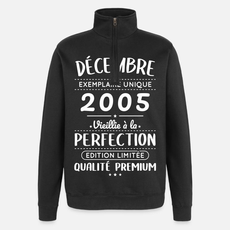 20th Anniversary - December 2005 Perfection - Quarter-Zip Sweatshirt - black