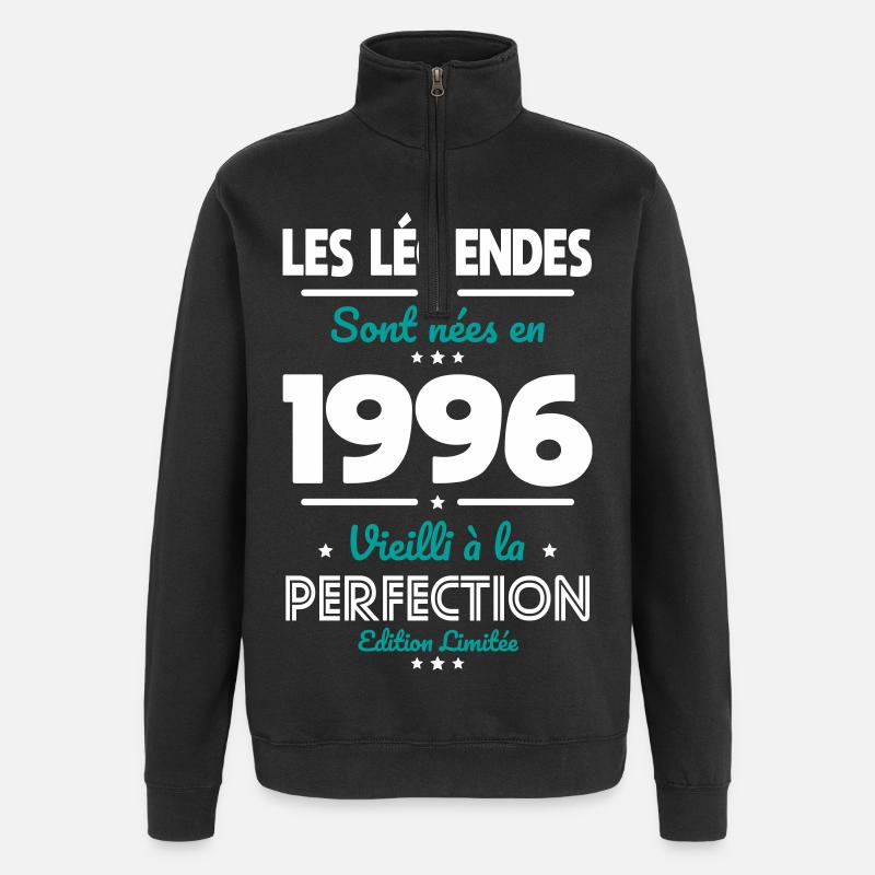 1996 – Legends – Perfekt gereift - Quarter-Zip-Sweatshirt - Schwarz