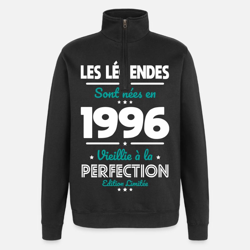 1996 – Legends – Perfekt gereift - Quarter-Zip-Sweatshirt - Schwarz