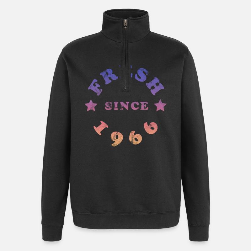 Millésime 1966 - Sweat à zip 1/4 - noir