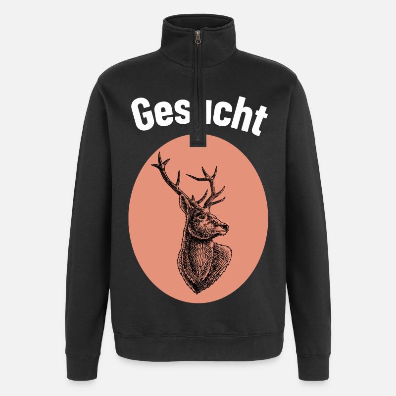 Amateurs de chasse - Sweat à zip 1/4 - noir